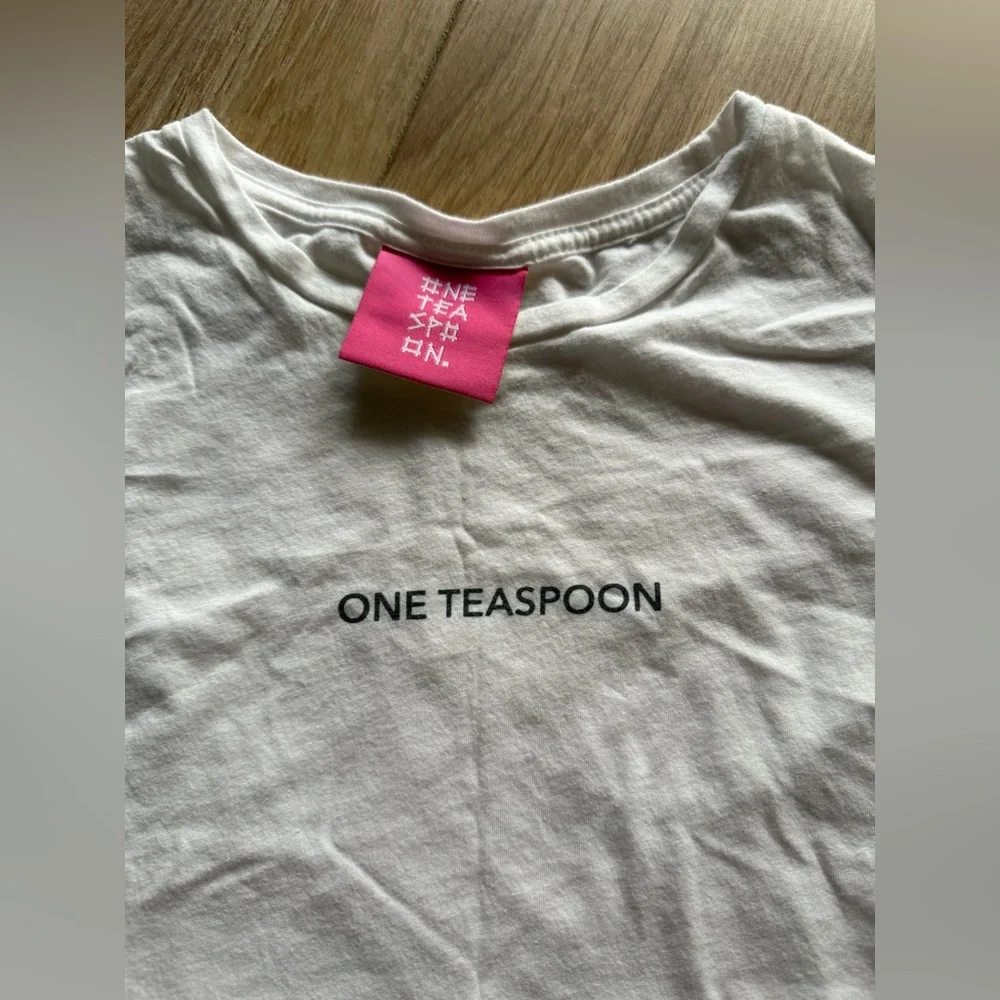 One Teaspoon White Graphic Tee - Picture 2 of 7